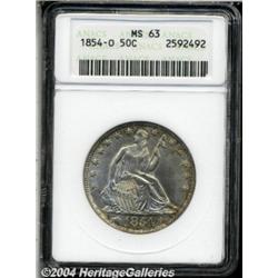 1854-O 50C Arrows MS63 ANACS. Vivid