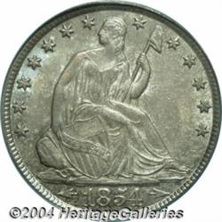 1854-O 50C Arrows MS64 PCGS. The bulk of Half