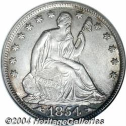 1854-O 50C Arrows MS64 NGC. Breen-4852,