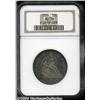 Image 1 : 1859 50C AU58 NGC. Deep battleship-gray and