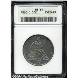 1860-O 50C MS64 ANACS. A particularly well