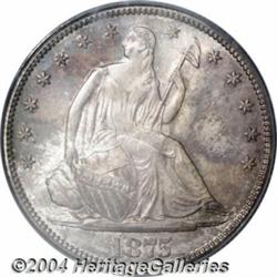 1875-S 50C MS65 PCGS. Well struck and colored