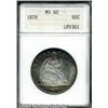 Image 1 : 1878 50C MS62 ANACS. Well struck and carefully