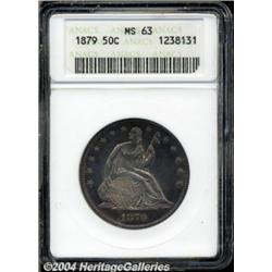 1879 50C MS63 ANACS. Type Two reverse.