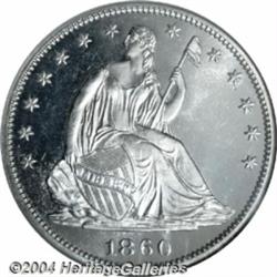 1860 50C PR67 Cameo NGC. A sparkling, Superb