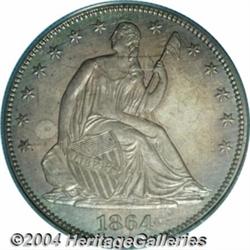 1864 50C PR65 PCGS. A scarcer Civil War era