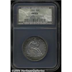 1880 50C Proof Details, Improperly Cleaned,