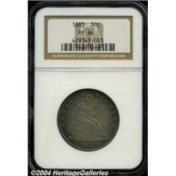 1883 50C PR64 NGC. Well struck with creamy