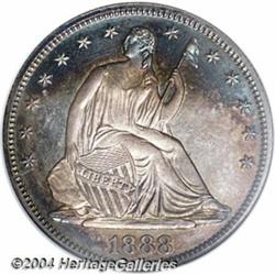 1888 50C PR65 NGC. Lovely mirrored surfaces