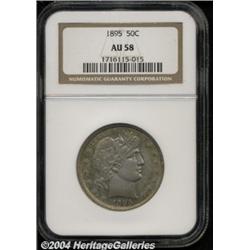 1895 50C AU58 NGC. Just a trace of friction is