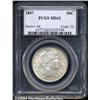 Image 1 : 1897 50C MS62 PCGS. Generally untoned with a
