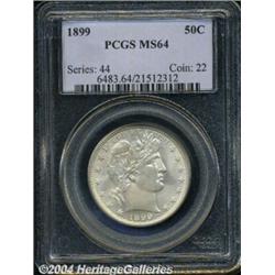 1899 50C MS64 PCGS. This fully impressed and