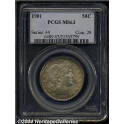 1901 50C MS63 PCGS. Well struck with glowing