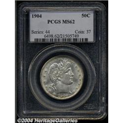 1904 50C MS62 PCGS. Well struck with creamy