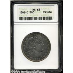 1906-O 50C MS63 ANACS. Golden-brown and