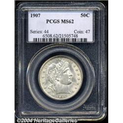 1907 50C MS62 PCGS. This is a well struck coin