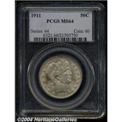 1911 50C MS64 PCGS. Well struck and satiny,