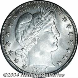 1911 50C MS65 PCGS. Brilliant throughout with