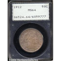 1912 50C MS64 PCGS. The thick, satiny mint