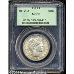 1912-D 50C MS63 PCGS. Well struck, save for
