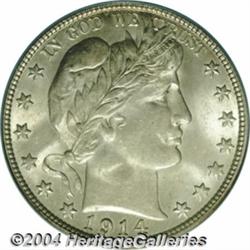 1914 50C MS64 PCGS. The 1914 boasts the lowest