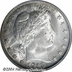 1915-D 50C MS65 PCGS. Sharply struck, the