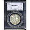 Image 1 : 1915-S 50C MS63 PCGS. Lightly toned with good