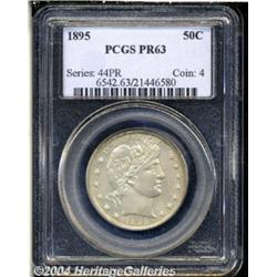 1895 50C PR63 PCGS. Fully struck and seemingly