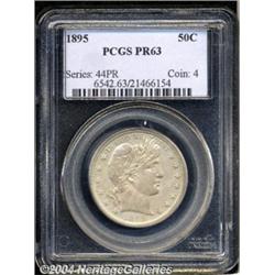 1895 50C PR63 PCGS. A meticulously struck