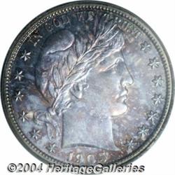 1905 50C PR66 PCGS. Rather dramatic, mottled