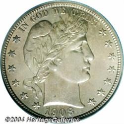 1908 50C PR66 PCGS. This attractive Gem