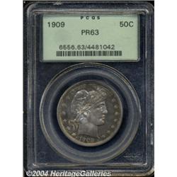 1909 50C PR63 PCGS. Fully struck with a layer