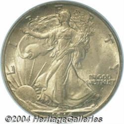 1916-S 50C MS65 PCGS. A glistening,