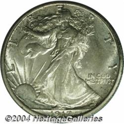 1917-S 50C Obverse MS64 PCGS. Bright and fully