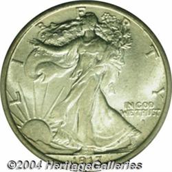 1917-S 50C Obverse MS64 PCGS. Just a hint of