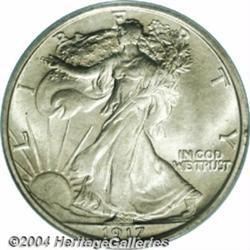 1917-S 50C Reverse MS66 PCGS. The mintage of