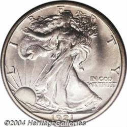 1921-S 50C MS65 PCGS. Although both the 1921