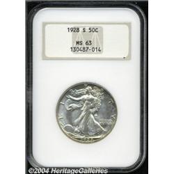 1928-S 50C MS63 NGC. Highly lustrous and