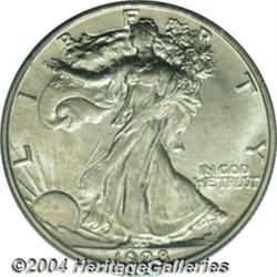 1928-S 50C MS64 PCGS. Highly lustrous and