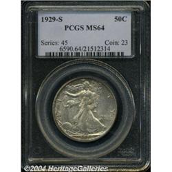 1929-S 50C MS64 PCGS. While a relatively