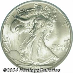 1935-D 50C MS66 PCGS. Bright, satiny, and