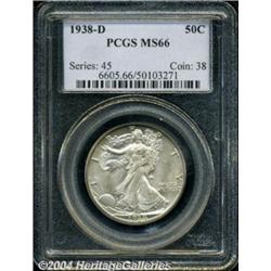 1938-D 50C MS66 PCGS. Well struck with a