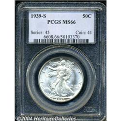 1939-S 50C MS66 PCGS. Well struck and