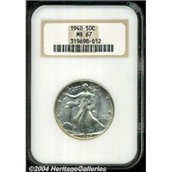 1940 50C MS67 NGC. Typically sharp with