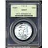 Image 1 : 1941 50C MS67 PCGS. Superior quality, the