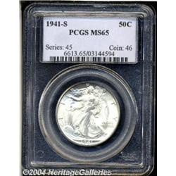 1941-S 50C MS65 PCGS. A sharply struck example