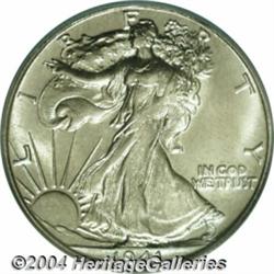 1941-S 50C MS66 PCGS. Shimmering luster with a