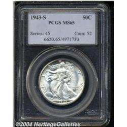 1943-S 50C MS65 PCGS. A radiant, untoned Gem