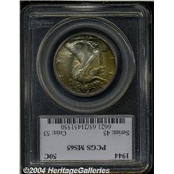 1944 50C MS65 PCGS. The obverse features a
