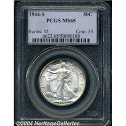 1944-S 50C MS65 PCGS. Large S mintmark.